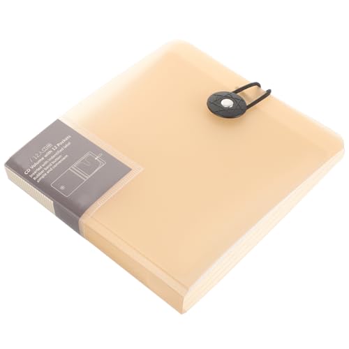 WHAMVOX CD Dvd Storage Binder Wallet Disc Holder Organizer Capacity Material Travel Friendly Design for Home Office Car Protects Against Scratches