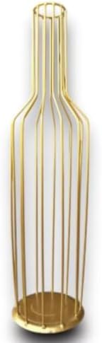 Porta Rolhas De Ferro Dourado Decorativo Aramado Vinho Retro Indu...