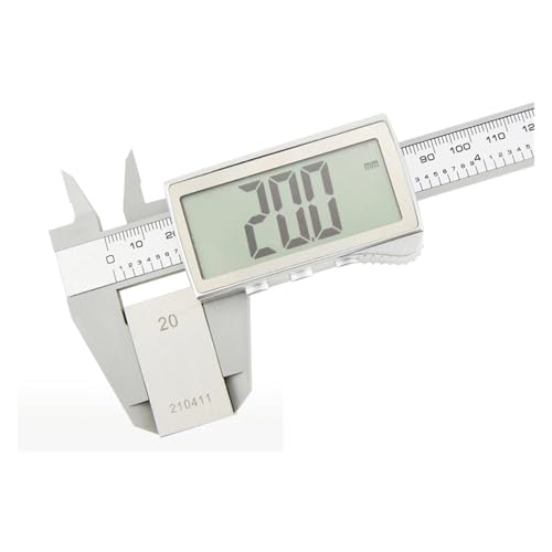 SXYKXYDL Calibrador Vernier Calibrador Digital Calibradores electrónicos de plástico Herramientas de medición Vernier Herramienta de carpintería Regla Pantalla Grande Paquímetro Calibre Digital