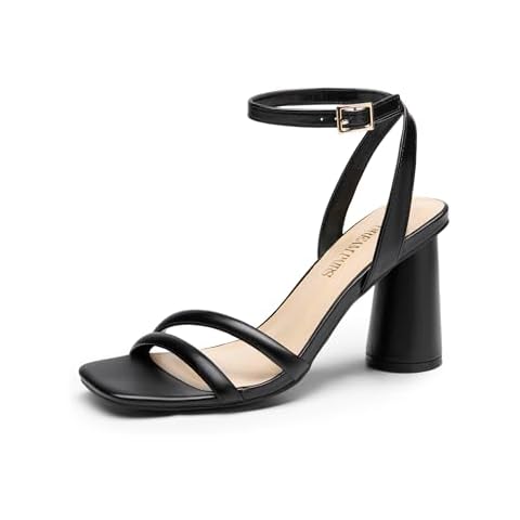 DREAM PAIRS Chunky Block Heeled Sandals Cover