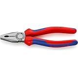 KNIPEX クニペックス コンビネーションプライヤー ペンチ 全長180mm コンフォートハンドル 黒防錆コート 0302-180