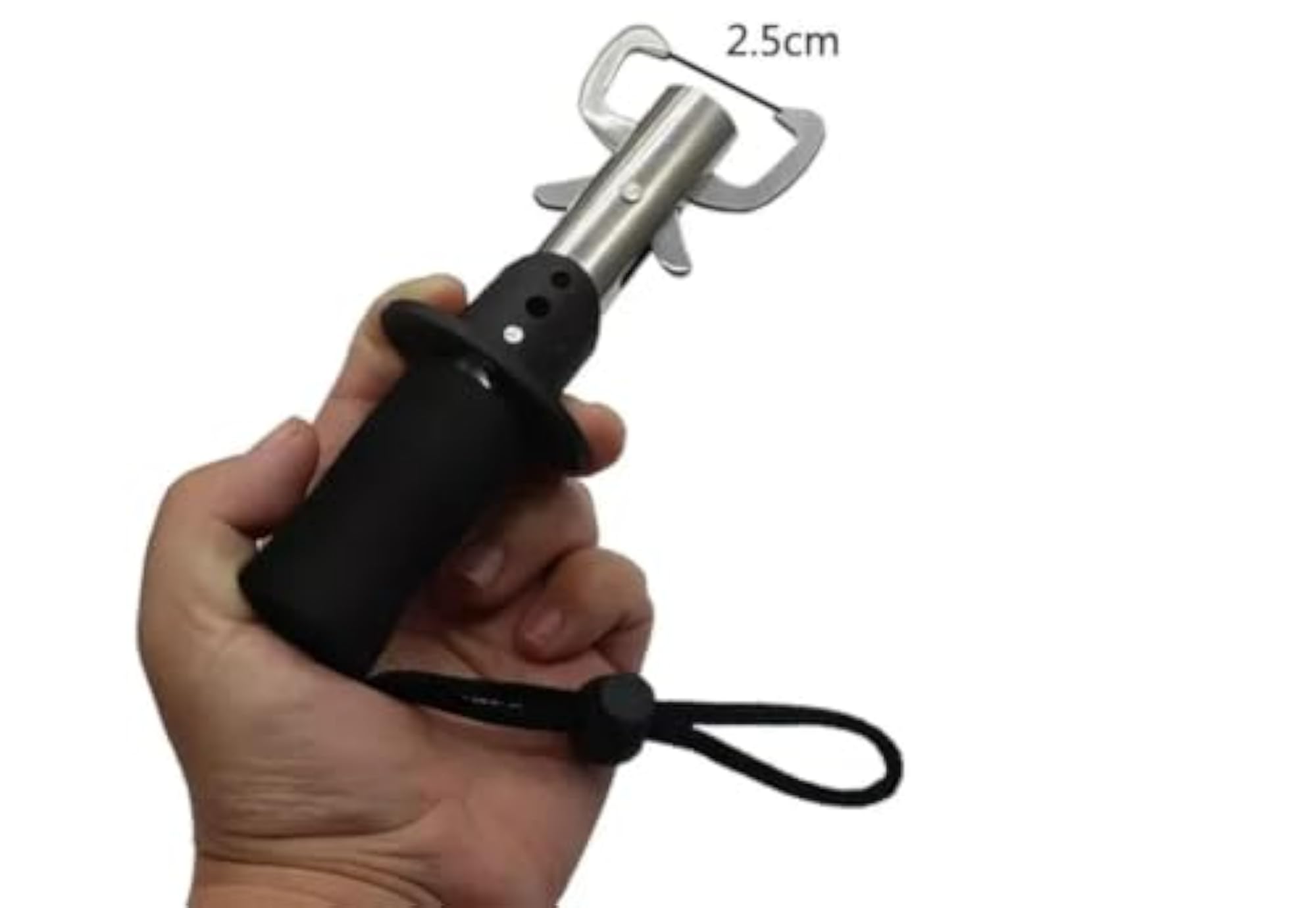 Stainless Steel Fish Lip Gripper with Handle & Scale