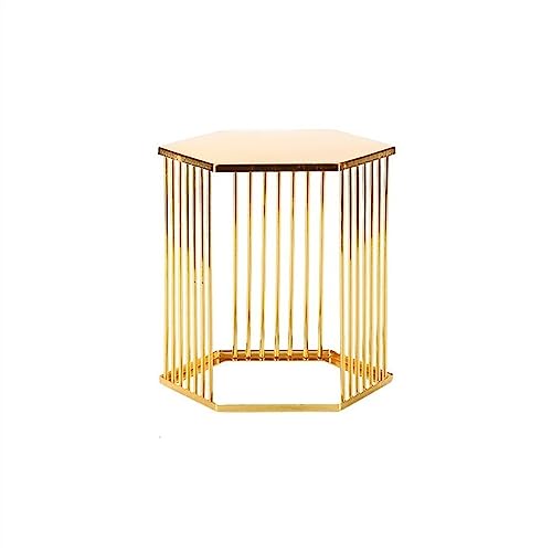CFY652 Soporte Tarta Mesa de postres de Hierro con Patas Altas y Soporte Hexagonal for Tartas, Dim Sum y té de la Tarde Cake Stand(Medio)