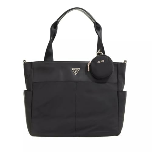 GUESS Damen Eco Gemma Reisetasche, Tragetasche, Schwarz