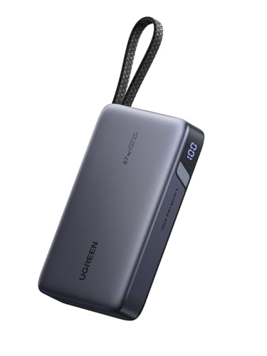 UGREEN Nexode Banco Energía 20000mAh con Cable USB C Integrado, P...