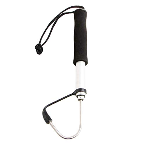 karonpeln 釣り用ギャフ ギャフ フィッシュギャフ 軽量 ステンレス鋼のフックヘッド 伸縮式 3段階調整 60cm 氷釣り、海釣り、いかだ釣り、野生釣りに適しています 5枚目