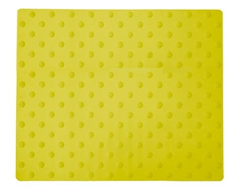 Dalle podotactile caoutchouc - 620mm - jaune