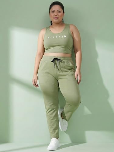 Image of BLINKIN Ankle Length Plus Size Cotton Track Pant for Woman | Ultimate Summer Lowers & Pajama for Women Pack of 2 (combo-plus-86)