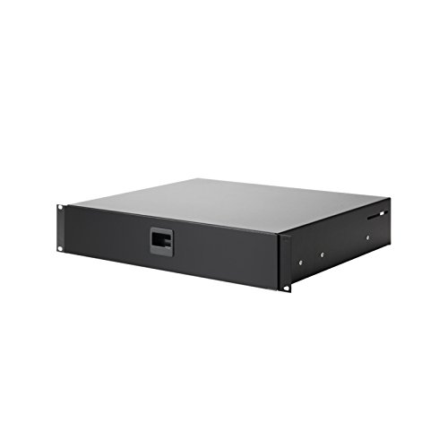 Tiroir rackable 2U en acier noir Adam Hall 87402 E haute résistance de qualité