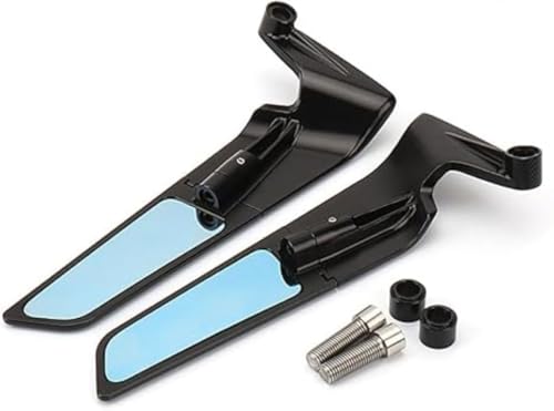 Image of Adjustable Rotating Rear View Mirror Stealth Wind Wing Side Mirror for DUKE-200 DUKE-250 DUKE-390 MT-15 Z400 Z600 MT-09 All Street Bikes.SET OF 2