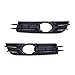 Jisheng Store 2PCS lewy prawy przedni zderzak mgła Lekka kratka kratka Pokrywa dopasowana do Audi A6 A6 Quattro C6 2005 2006 2007 2008 4F0807681A 4F0807682A