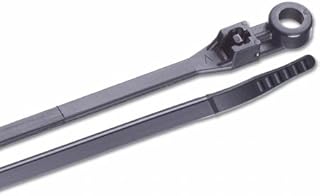 8 in. UV Black Mounting Cable Zip Ties UV Black