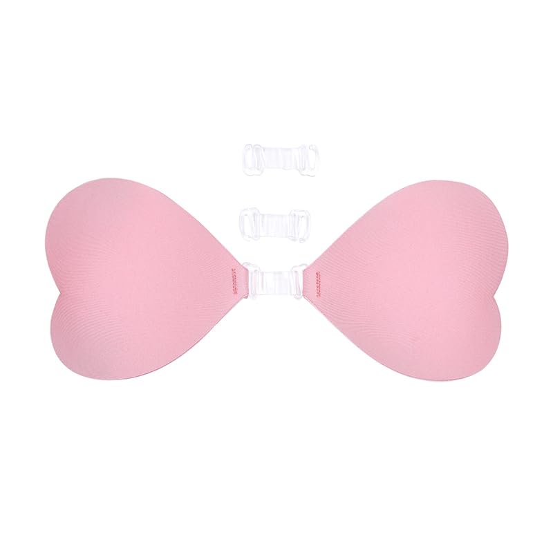 Reggiseno invisibile spingere su copricapezzoli senza spalline traspirante confortevole alta viscosa autoadesivo copricapezzoli riutilizzabile reggiseno copricapezzoli Classe/pink/AB