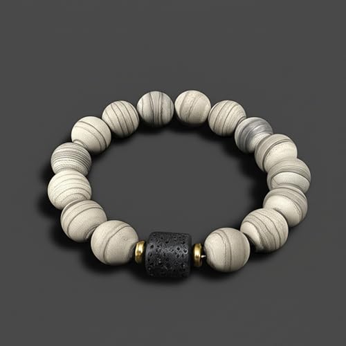 Image of THE MEN THING Natural Stone Bracelets - Adjustable Beaded Wristwear for Men & Boys (Multi-Design Collection)