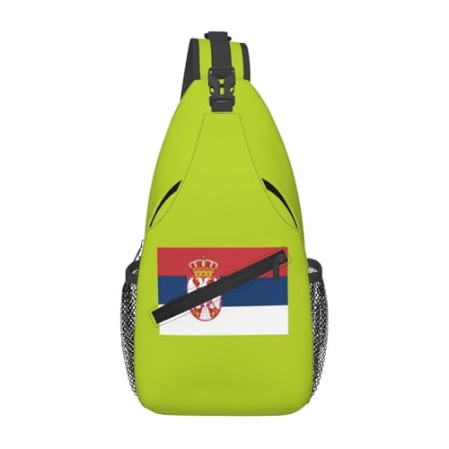 Mochila cruzada de Serbia, bolsa ligera para diario y viaje