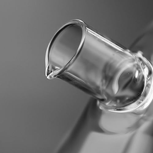 Aceitera y vinagrera para evitar goteos molestos dispensador de vidrio transparente 2 en 1 6