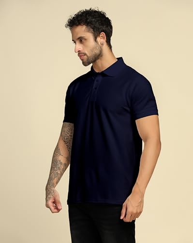 Image of VastraVibes Men's Polo Regular Fit T-Shirt