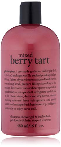philosophy wild berry parfait shampoo, shower gel & bubble bath, 16 oz