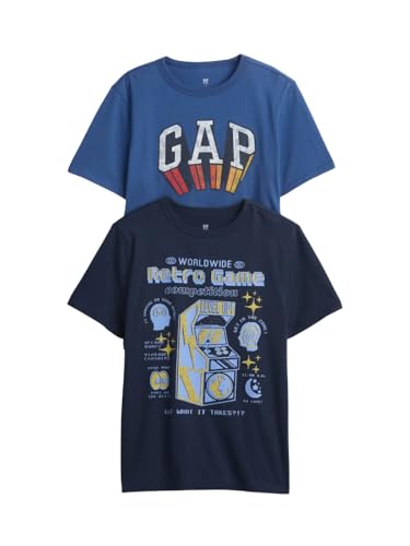 Image of GAP Boys' Short Sleeve Graphic Tee 2-Pack
