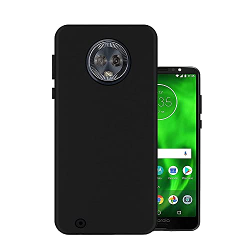 Image of Mobile Back Cover Case for Moto G6 (Silicone Case|CameraProtection|Black SC1510)