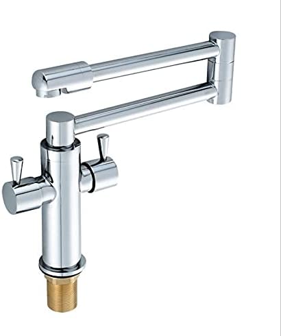 Miniatura 5 de ZXZB Grifo de fregadero de cocina para bar comercial de granja grifo de cocina plegable de una sola palanca caliente y fría cepillo de aceite