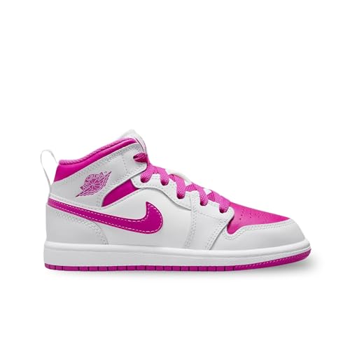 Air Jordan 1 Mid Pre School Iris Whisper/Fire Pink-White FD8781-500 12c2