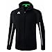 Produktbild Erima Unisex Kinder Liga Star Trainingsjacke mit Kapuze (1032331), schwarz/weiß, 152