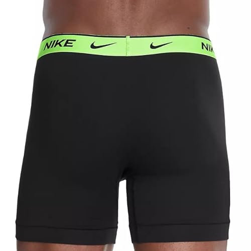 Nike Essential Cotton Stretch 3 pk Boxer Briefs, Blk Multi Lif, XL3