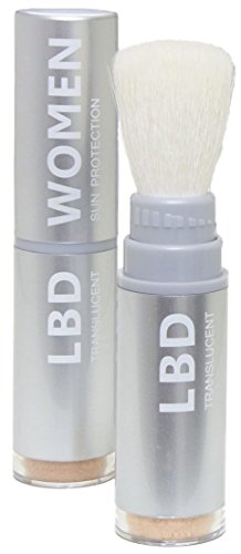 La Bella Donna Natural Mineral Women's Waterproof SPF 50 Powder Sunscreen with Exclusive Dial System Dispensing Brush | NON-NANO | NON-CHEMICAL | REEF SAFE - 5g (Fair Skin)
