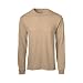 Soffe Men's Long Sleeve Cotton T-Shirt Sand X-large