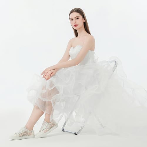 JIAJIA 8835 Hochzeitsschuhe Braut Turnschuhe Wohnungen Braut Tennisschuhe Spitze Turnschuhe – Bild 5