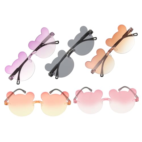 NOLITOY Sunglasses for Boys and Girls 5pcs Blue Light Glasses Infants Children Uv Protection Boys Girls Fun for Birthday/new Year Party