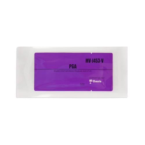 Image of Oasis Vet PGA (Polyglycolic Acid) Surgical Suture, 2-0, (FS-1) 3 /8 24mm Reverse Cutting Needle, 75cm, 12 /Box, Veterinary Use