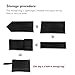 JIANWEI Stroller Travel Bag for Airplane, 117 x 53 x 33cm Pram/Car Seat Travel Bag with Shoulder Strap, Waterproof Baby Airplane Travel Accessories Gate Check Stroller Bag(Black)