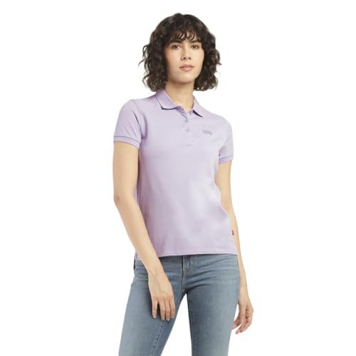 Image of Levi's Women's Cotton Regular Fit Polo T-Shirt