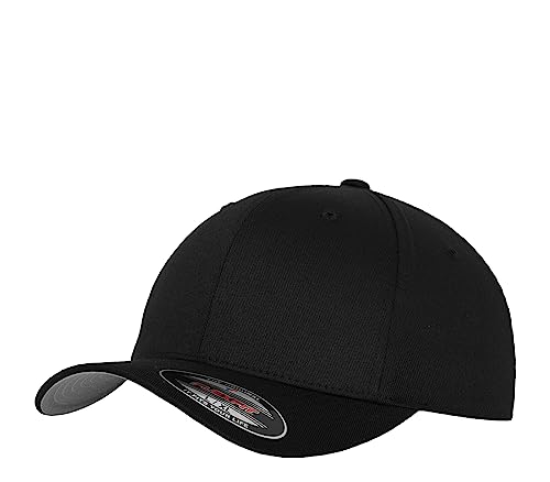 Flexfit Caps Wooly Combed Cap Delta Tartan Glen Unisex Cap Baseball XXS-XXL Basecap Mütze, L-XL, 1x Schwarz & 1x HL-Kauf Notizblock