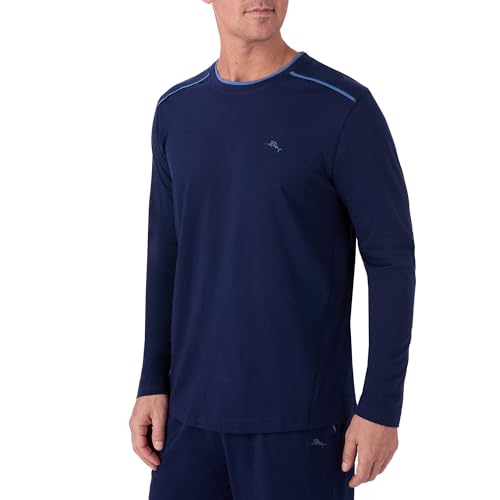 Tommy Bahama - Men's Essential T Shirt, Long Sleeve Crew Neck Cotton Blend Top for Sleep or Lounge2