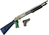 Robustes Pumpgun Gewehr! XXL POLICE PUMPGUN Softair 95CM SET + Pistole
