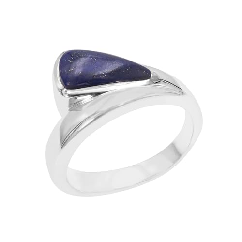 Bague lapis-lazuli en argent massif, le cadeau idéal pour une femme