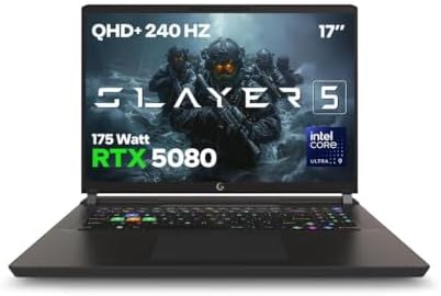 Game Garaj Slayer5 9XL-5080 C3 Intel Ultra 9 275HX 64GB RAM 2TB SSD RTX5080 17" 240Hz QHD+ FreeDOS Oyuncu Laptop