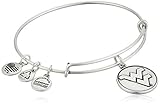 Alex and Ani West Virginia University Logo Expandable Rafaelian Silver Bangle Bracelet