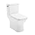 Carre One Piece Square Toilet Left Side Flush, 10" Rough-In 1.28 gpf