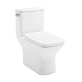 Carre One Piece Square Toilet Left Side Flush, 10" Rough-In 1.28 gpf