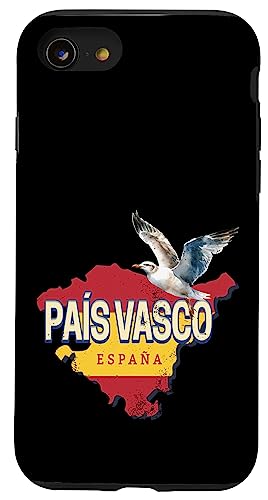 Carcasa para iPhone SE (2020) / 7 / 8 País Vasco España Retro Región Mapa Vintage Gaviota Recuerdo