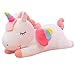 LIOOBO Peluche de Unicornio - 12 Almohada Suave de Unicornio - Peluche de Peluche - Unicornio de Melena Arcoiris para niños decoración de Fiesta de cumpleaños para bebés