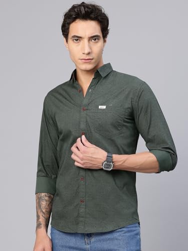 Image of Majestic Man Pure Cotton Slim Fit Printed Casual Shirt for Men