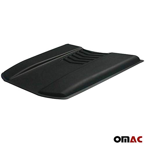 Omac Decorative Air Flow For Chevy Colorado 2003-2012, Hood Scoop Vent, Black #TOP5