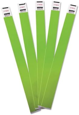 Advantus Tyvek Wristbands - 100 / Pack - Green - Tyvek