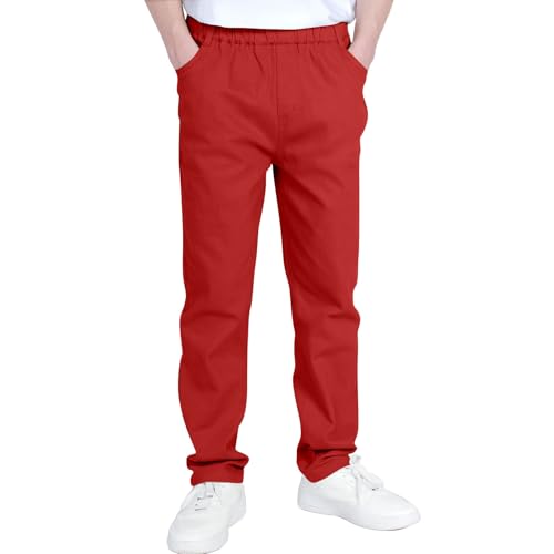 Cargo Pants for Teen Boys Fashion Baggy Elastic Waist Joggers with Pockets Fall Oversized Athletic Casual Sweatpants2