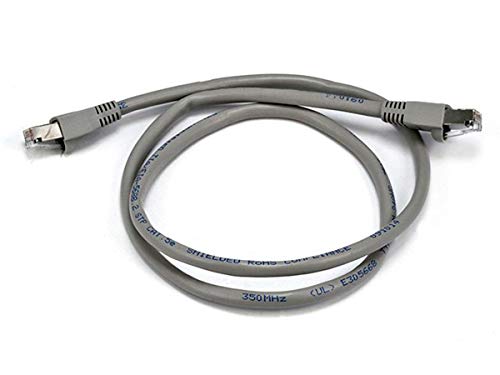Monoprice Cable de Red Ethernet STP Cat5e 3 ft Gris miniatura 1